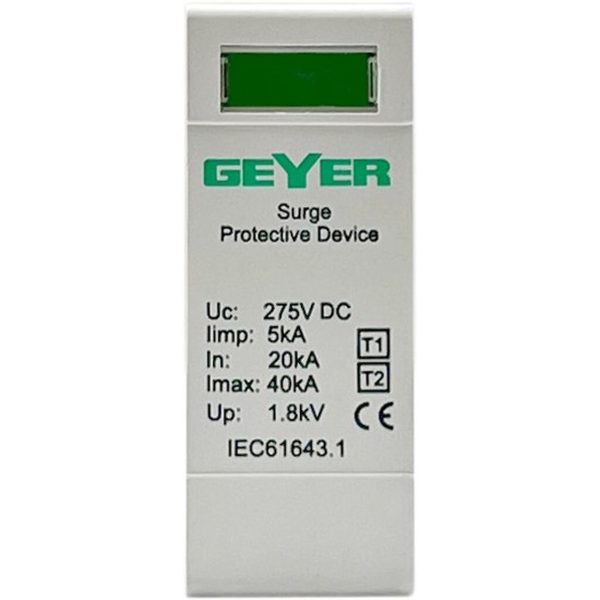 Ανταλλακτικό φυσίγγι για αντικεραυνικό DC 1000V 500776