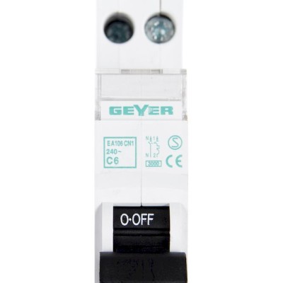 Ασφάλεια 1P+N 1θ 6Α C Ασφάλεια 1P+N 1θ 6Α C