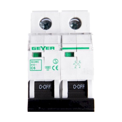 Ασφάλεια 2P 6A C Ασφάλεια 2P 6A C