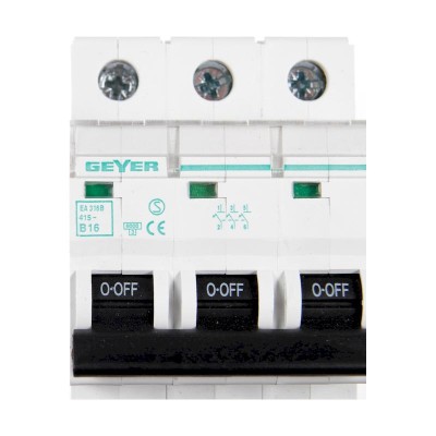 Ασφάλεια 3P 16A B Ασφάλεια 3P 16A B
