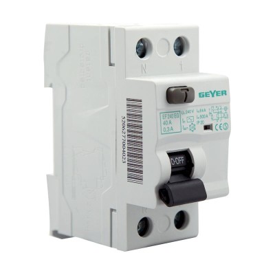 Ρελέ διαφυγής 2P 40A 300mA AC Ρελέ διαφυγής 2P 40A 300mA AC