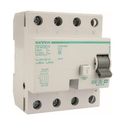 Ρελέ διαφ. με Ασφάλεια 4P 20A 30mA C Ρελέ διαφ. με Ασφάλεια 4P 20A 30mA C