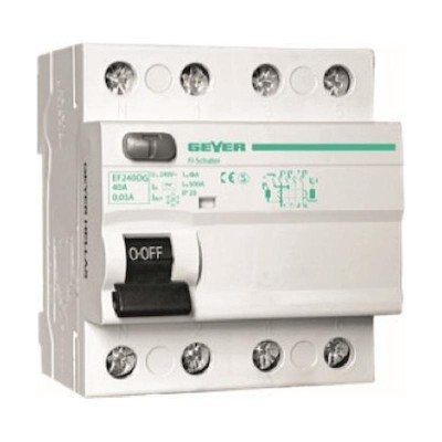Ρελέ διαφυγής 4P 40A 500mA AC Ρελέ διαφυγής 4P 40A 500mA AC