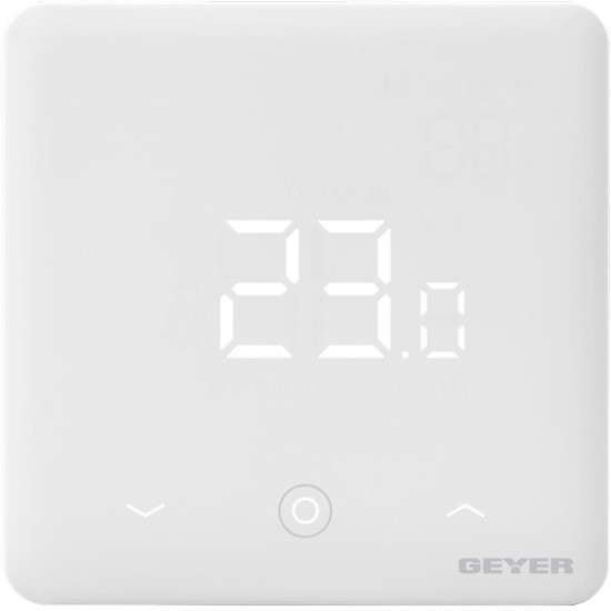 Θερμοστάτης Wi-Fi για συστήματα νερού 220V λευκός GS-THWH-W GEYER 