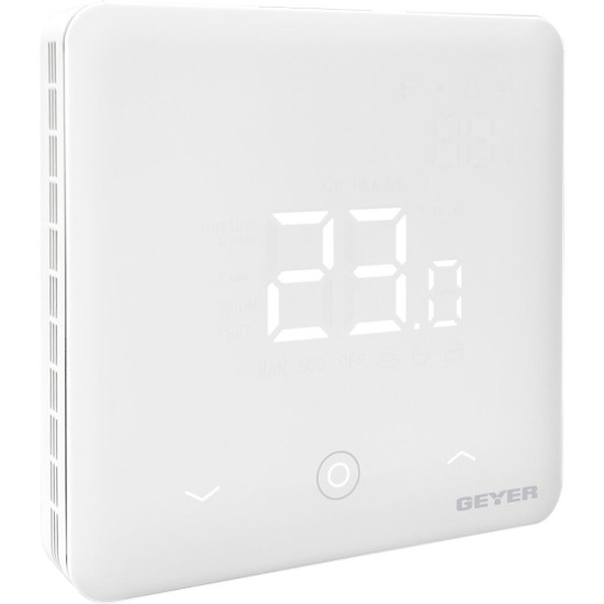 Θερμοστάτης Wi-Fi για συστήματα νερού 220V λευκός GS-THWH-W GEYER 