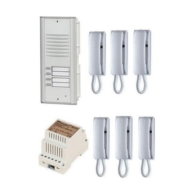 Κιτ θυροτηλεφωνου 6 διαμερισματων.χων.μπουτονιερα(4+1) Κιτ θυροτηλεφωνου 6 διαμερισματων.χων.μπουτονιερα(4+1)