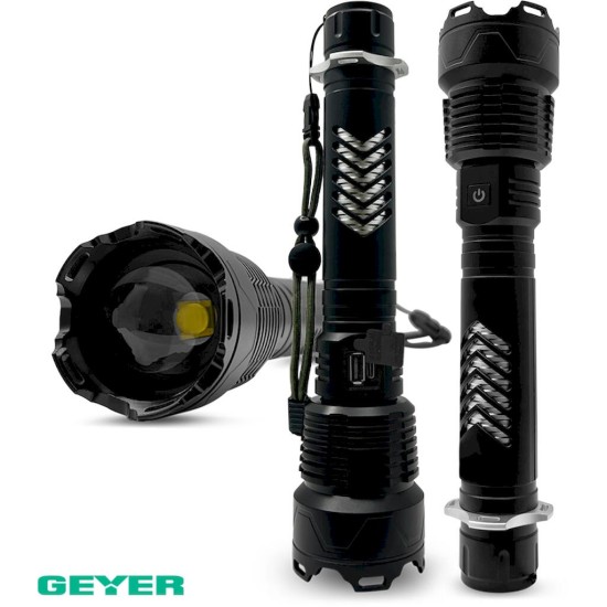 Επαναφορτιζόμενος LED Φακός 30W