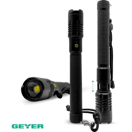 Επαναφορτιζόμενος LED Φακός 10W