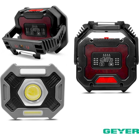 Επαναφορτιζόμενος LED Φακός εργασίας 20W