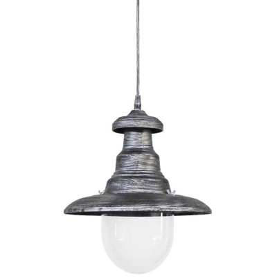 FLP-100Κ SILVER ΠΥΡΟΦΑΝΙ ΚΡΕΜΑΣΤΟ ΠΛΑΣΤIKO E27 IP33   FLP-100Κ SILVER ΠΥΡΟΦΑΝΙ ΚΡΕΜΑΣΤΟ ΠΛΑΣΤIKO E27 IP33