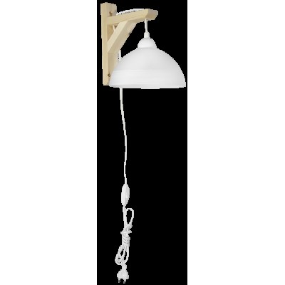 GL-1020ΑΡ FIS WH-WHITE ΑΠΛΙΚ.ΞΥΛΟ FASA E27   