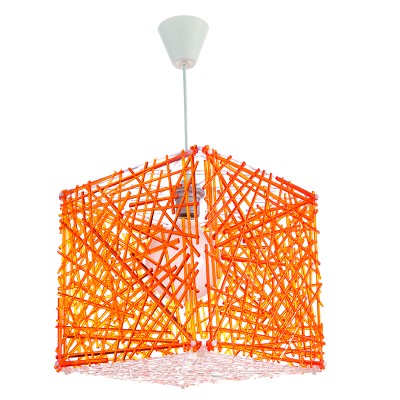  Κρεμαστό φωτιστικό από πορτοκαλί plexiglass 