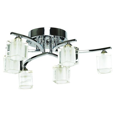  Φωτιστικό οροφής από  μέταλλο και led στη βάση  6Φ