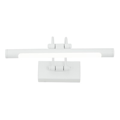  Επιτοίχιο φωτιστικό LED 12W 3000K από λευκό μέταλλο και ακρυλικό D:60cm (1044-Α-Λευκό)