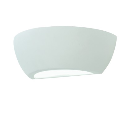  Επιτοίχιο φωτιστικό λευκό από γύψο 1XE14 D:30cm (43345)