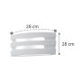  Επιτοίχιο φωτιστικό λευκό από γύψο 1XE14 D:28cm (43390)