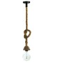  Κρεμαστό φωτιστικό από καφέ σχοινί 1XE27 D:130cm (4381-1-BL)