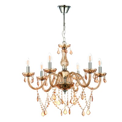 Γυαλινο Φωτιστικο Οροφης 6Φ AMBER Γυαλινο Φωτιστικο Οροφης 6Φ AMBER