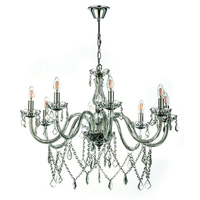 Γυαλινο Φωτιστικο Οροφης 8Φ CLEAR Γυαλινο Φωτιστικο Οροφης 8Φ CLEAR