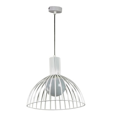  Κρεμαστό φωτιστικό από λευκό μέταλλο 4346-Α-WH