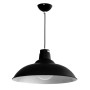 Κρεμαστό φωτιστικό μαύρο από μέταλλο 1XE27 D:40cm (4394-BL)