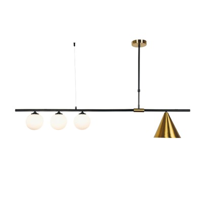 Φωτιστικο Οροφης Μαυρο&Χρυσαφι 