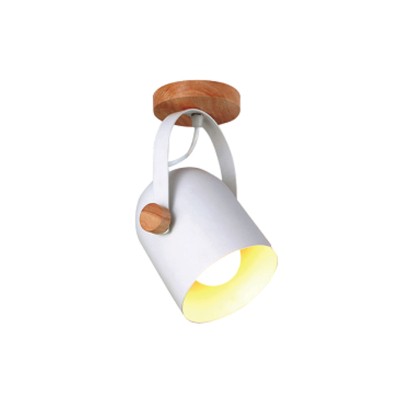 Σποτ  από λευκό μέταλλο και ξύλο Σποτ  από λευκό μέταλλο και ξύλο