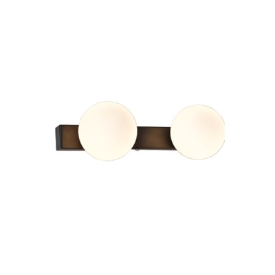 Απλίκα Μαυρη με Λευκή Οπαλίνα γλομπακι  2Φ