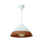  Κρεμαστό φωτιστικό από καφέ γυαλί 1XE27 D:30cm (4409-Β-Καφέ)