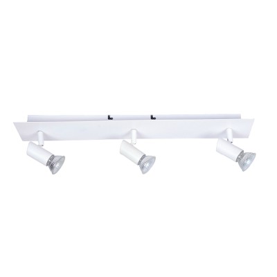  Επιτοίχιο σποτ από μέταλλο σε λευκή απόχρωση3Φ