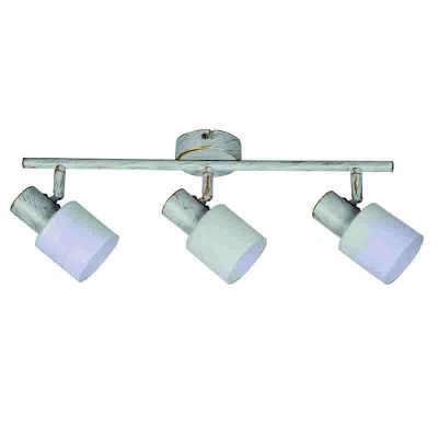 Μεταλλικό σποτ  Λευκή Πατίνα 3Φ  Μεταλλικό σποτ  Λευκή Πατίνα 3Φ