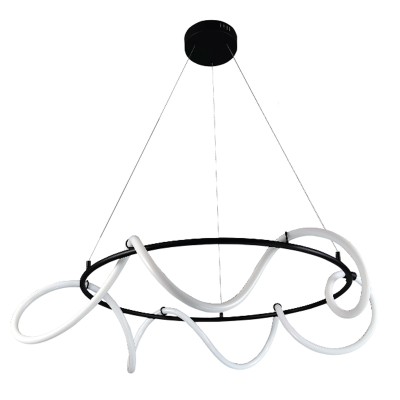 Κρεμαστό Φωτιστικό LED 80W 3000K  ΜΑΥΡΟ