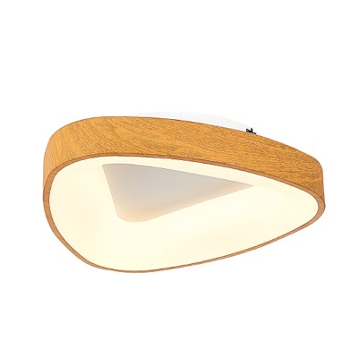  Πλαφονιέρα οροφής LED 58W 4000K από καφέ μέταλλο και ακρυλικό D:56cm (42176-Α)