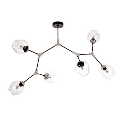 Φωτιστικό Οροφής Ε27 Γυαλί 6Φ