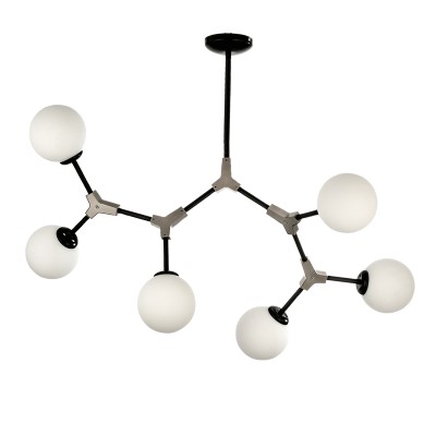 ΜΑΥΡΟ&ΑΣΗΜΙ ΦΩΤΙΣΤΙΚΟ ΟΠΑΛΙΝΕΣ 6Φ