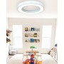  Κρεμαστό φωτιστικό LED 40W 4000K σε λευκή απόχρωση D:60cm (6171-60-WH)
