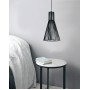  Κρεμαστό φωτιστικό από λευκό μέταλλο 1XE27 D:30cm (4347-Α-WH)