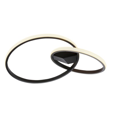 Μαυρο Φωτιστικο Οροφης LED 3000K 42012