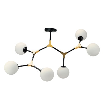 ΜΑΥΡΟ&ΧΡΥΣΟ ΦΩΤΙΣΤΙΚΟ ΟΠΑΛΙΝΕΣ 6Φ