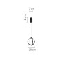 Κρεμαστό φωτιστικό LED 16W 3000K σε μαύρη απόχρωση D:20cm (6057-BL)