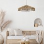  Κρεμαστό φωτιστικό καφέ από σχοινί 1XE27 D:70cm (4029-Α)