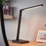 Επιτραπέζιο φωτιστικό γραφείου  LED 7W 3CCT (by touch) σε μαύρο χρώμα D:39cm (3045-BL)