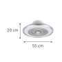 Donner 36W 3CCT LED Fan Light in Silver Color (101000150)