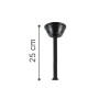 Nitinat 25W 3CCT LED Fan Light in Black with Wooden Color