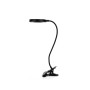 Φωτιστικό για διάβασμα LED 7W 3CCT (by switch) με κλίπ σε μαύρο χρώμα D:38cm (3044-BL)