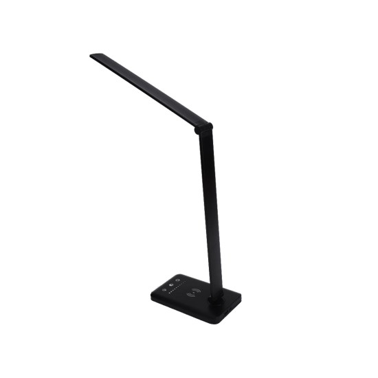 Επιτραπέζιο φωτιστικό γραφείου  LED 7W 3CCT (by touch) σε μαύρο χρώμα D:39cm (3045-BL)