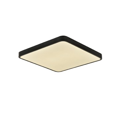 Πλαφονιέρα οροφής LED 96W 3CCT (by switch on base) μαύρο μέταλλο και ακρυλικό D:50cm (42034-Black)