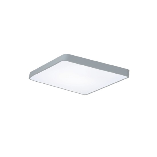 Πλαφονιέρα οροφής LED 96W 3CCT (by switch on base) γκρί μέταλλο και ακρυλικό D:50cm (42034-Gray)