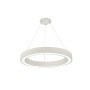 Κρεμαστό φωτιστικό LED 88W 3CCT (by switch on base) σε λευκή απόχρωση D:80cm (6073-80-WH)