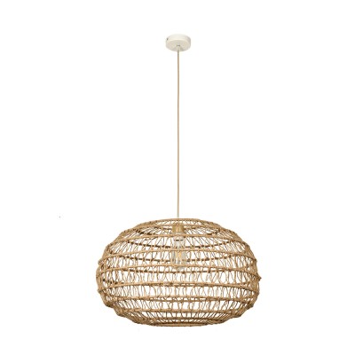 Κρεμαστό Φωτιστικό από σχοινί 1xE27 D:60cm (4041-A)  Κρεμαστό Φωτιστικό από σχοινί 1xE27 D:60cm (4041-A)